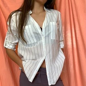 Stripe Slim Fit Button Down